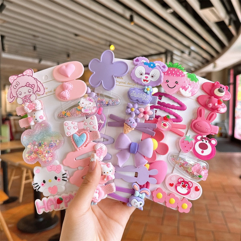 New Cartoon  Hair Clip for children Side Bang bobbypins  Baby Hair Clip Fragment Hairpins headwear and  girl hair accessoires